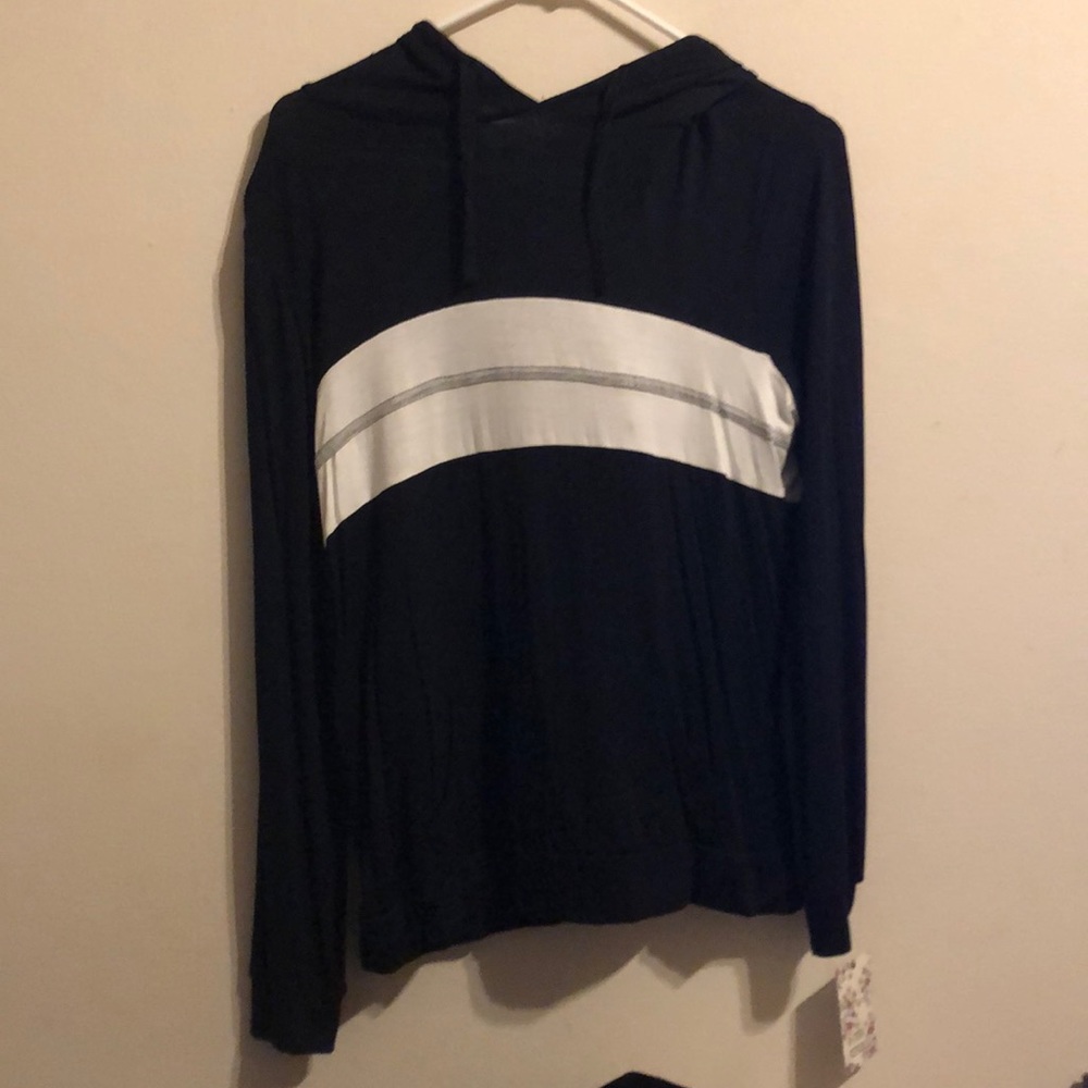 Long sleeve shirt with hoodie